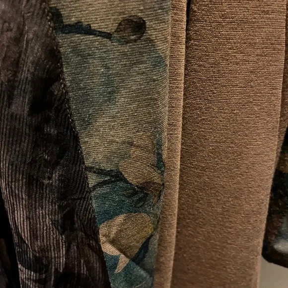 COLDWATER CREEK Foral Cascading Sweater Jacket - Picture 3 of 6